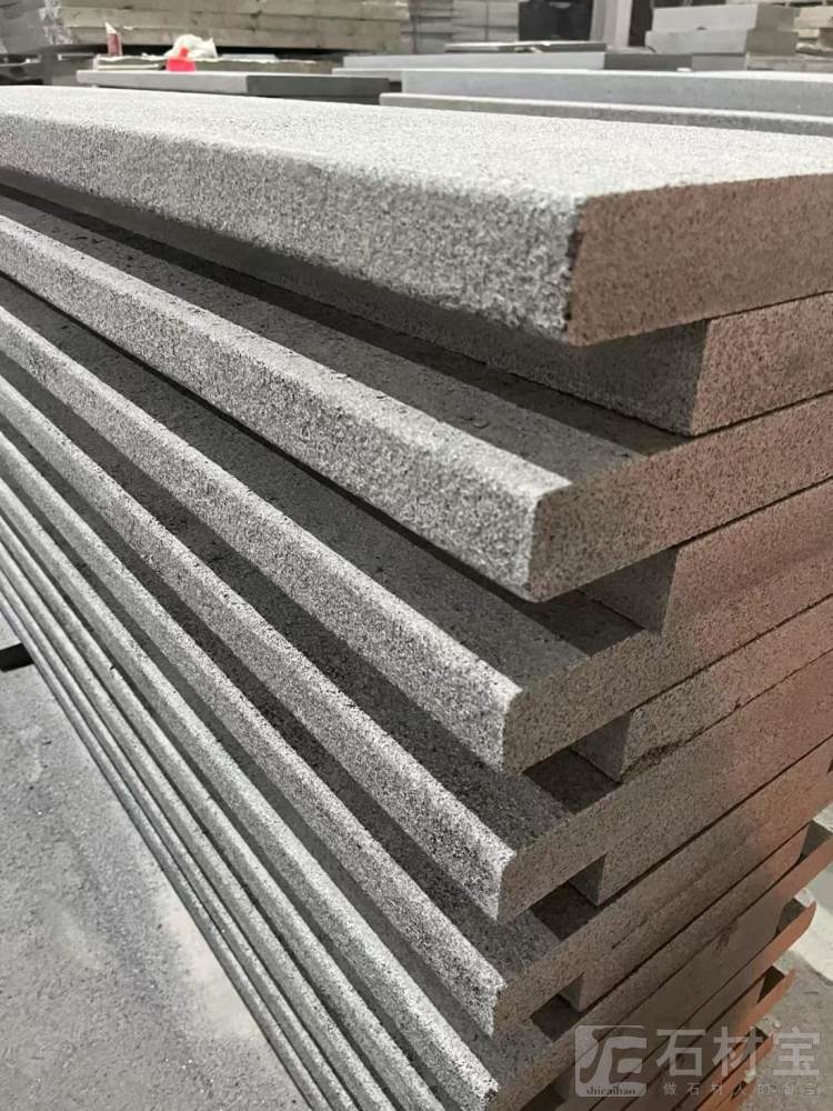 G654长泰芝麻黑进出口台阶火烧加工