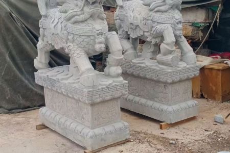 石雕麒麟多种规格可选☎️:13963761592