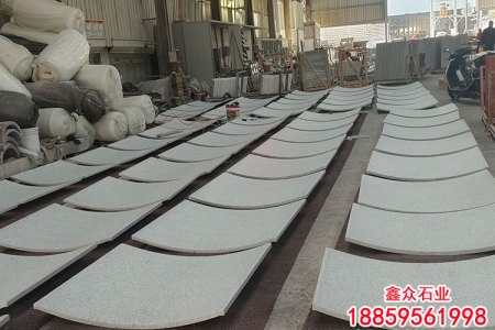 珍珠白花岗岩美国白金金点白金弧形板
