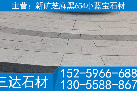 宁波小蓝宝石材新芝麻黑花岗岩新矿黑石园林石