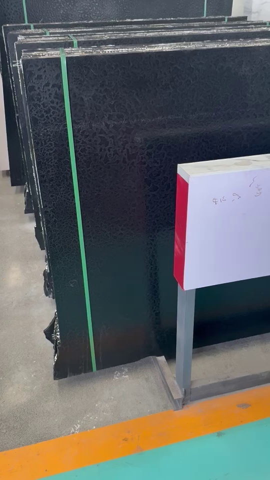 莱姆石，墨玉黑，皮革面