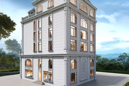 山东白麻别墅外墙