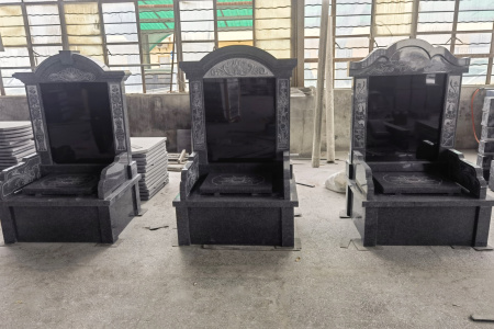 柬埔寨芝麻黑墓碑（成品）