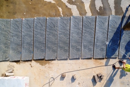 新西兰灰/山水石(深色乱纹)毛板