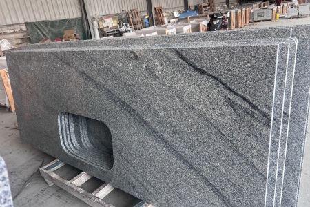 新西兰灰/山水石(深色斜飘纹)台面板