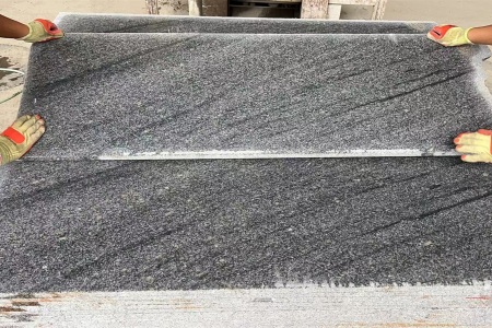 新西兰灰/山水石(深色斜飘纹)毛板