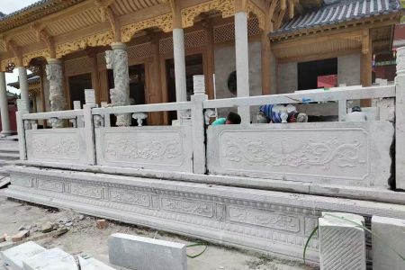 石栏杆 桥栏杆 河道护栏 花岗岩石栏杆定制安装☎️:13963761592