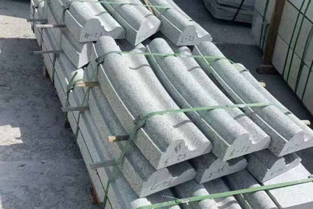 罗田芝麻灰S型路沿石湖北芝麻灰