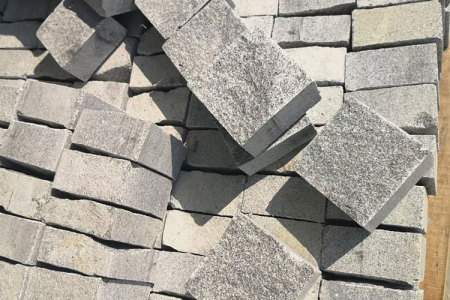 芝麻灰自然面小方块G633自然面马蹄石弹石