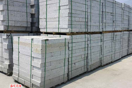 罗田芝麻灰花岗岩路沿石湖北芝麻灰