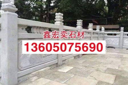 芝麻灰芝麻白石材栏杆石花岗岩石雕栏杆河道护栏园林景观石栏杆