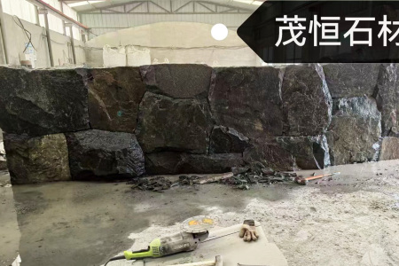 山西黑自然面背景墙