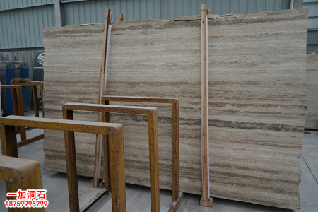 意大利银灰洞石幕墙干挂连卡佛洞石