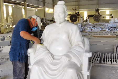 汉白玉人物石雕