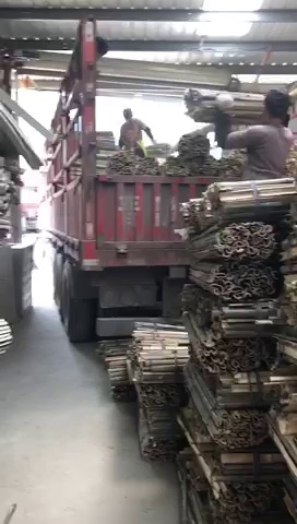 竹护角装车
