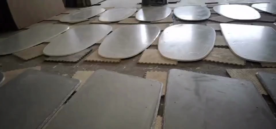 水磨石复合铝蜂窝异形桌面