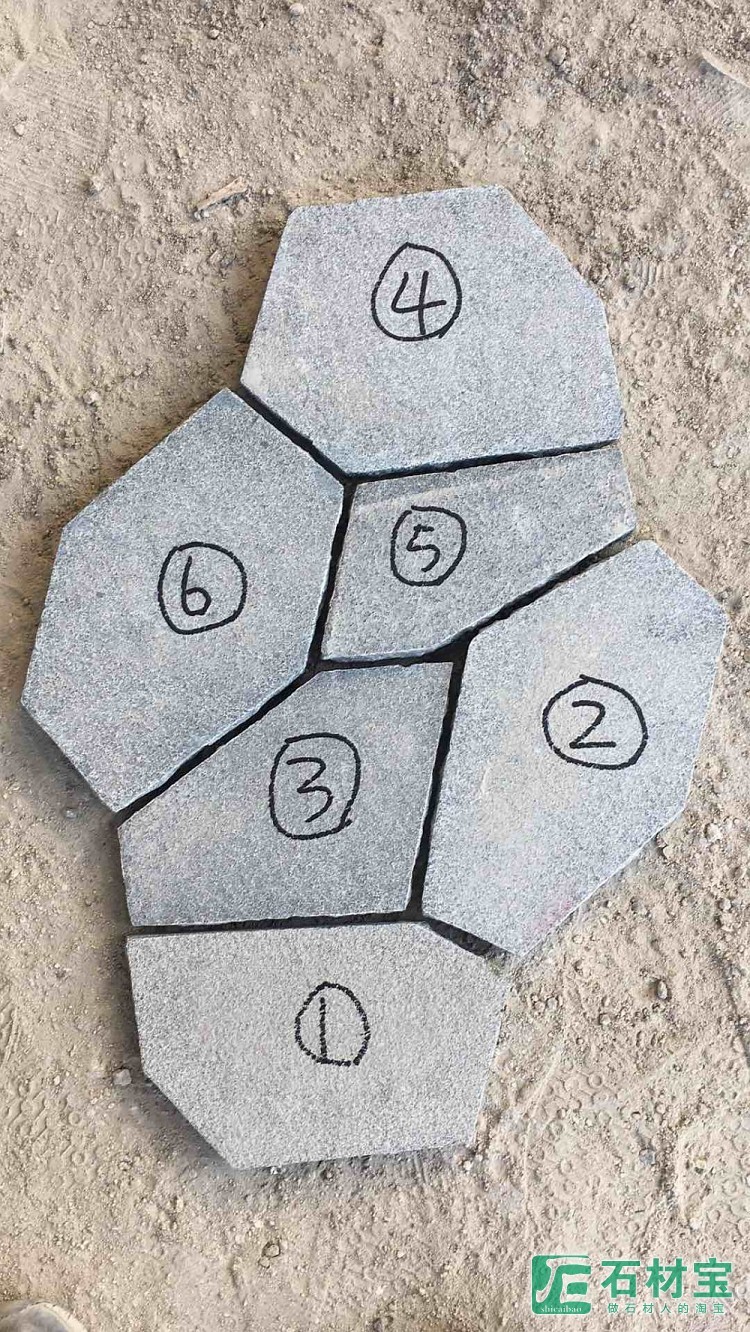 冰裂纹扇形网帖扇型网贴六角砖自然面乱拼碎拼等园林景观石材主要石材