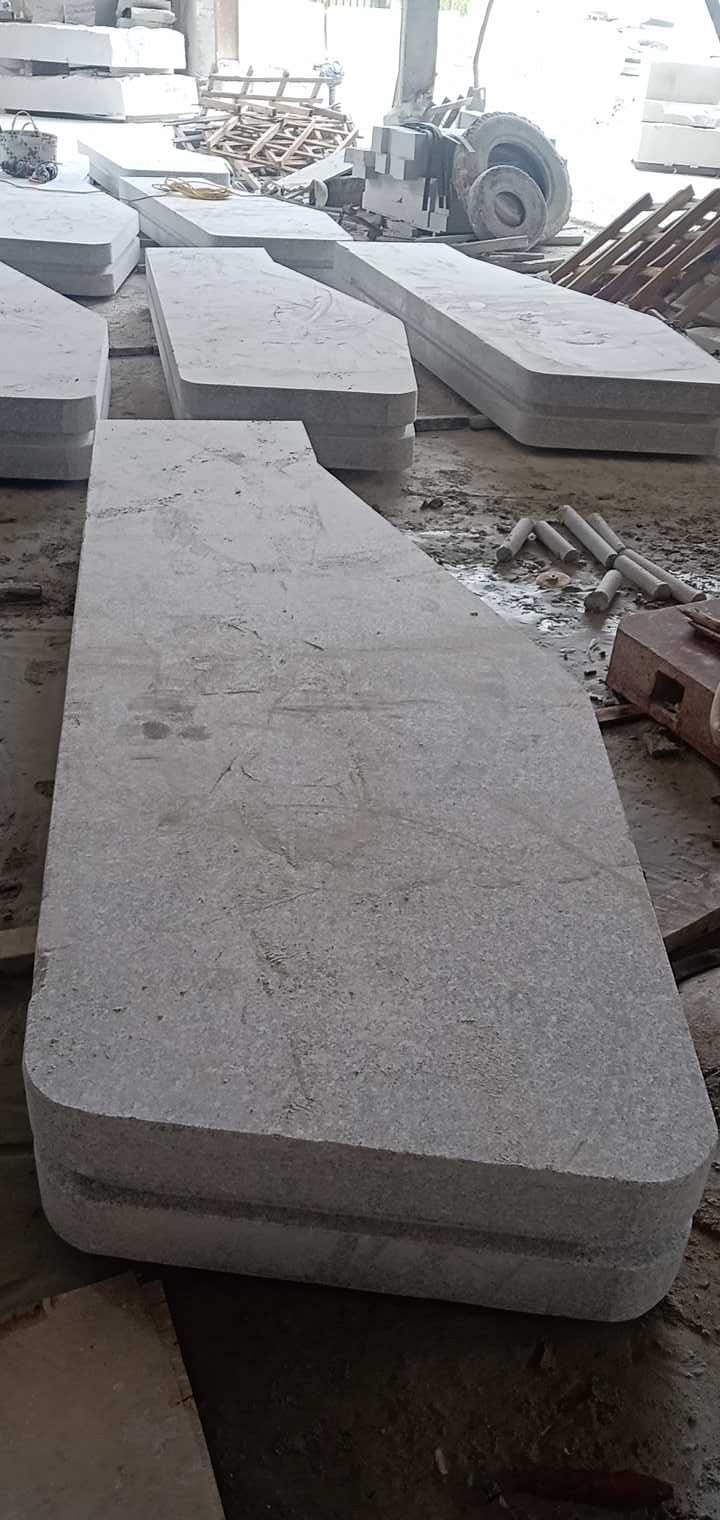 恒真石材专营花岗岩异型别墅石材路沿石河栏杆整石坐凳