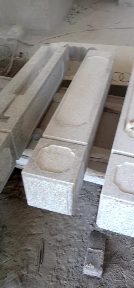 恒真石业主营路沿石异形线条圆柱别墅石材河道栏杆市政石材白麻