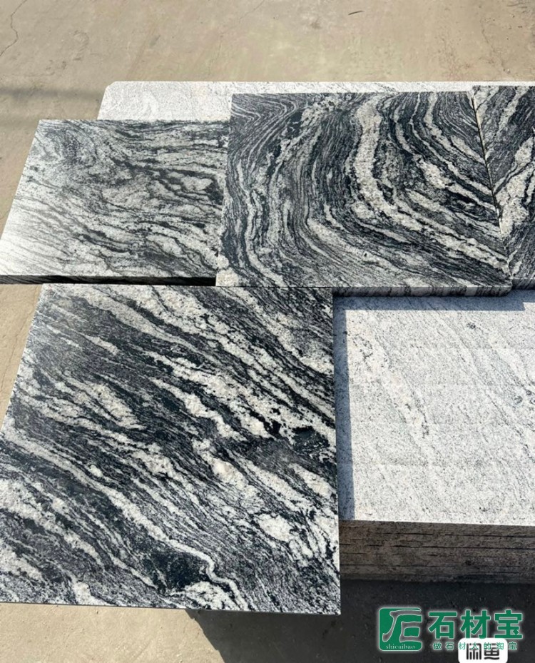 浪淘沙花岗岩大漠流金花岗岩冰花绿石材幻彩麻石材滨州青石材贵妃红