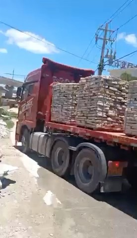 黄锈石自然面乱拼发广东汕尾第一车