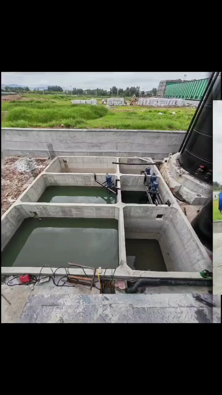 麻城鑫蓝翔高端石材污水处理系统由先锋环保承建布局完成