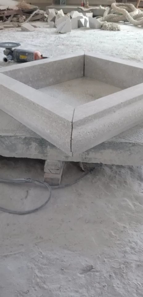 恒真石业主营拉丝栏杆坯水池坯墓碑料路沿石异形线条圆柱别墅石