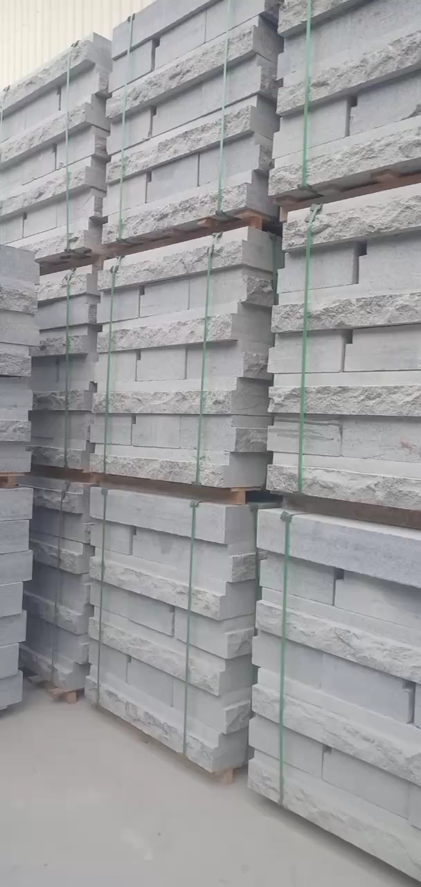 恒真石业主营拉丝栏杆坯水池坯墓碑料路沿石异形线条圆柱别墅石