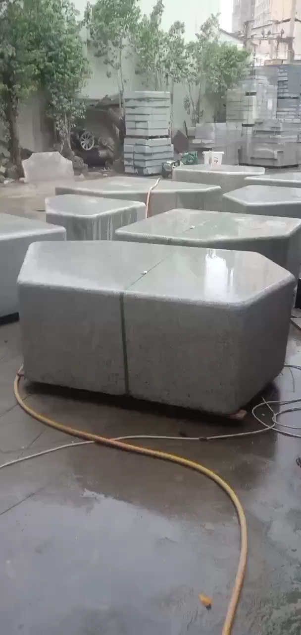 恒真石业主营拉丝栏杆坯水池坯墓碑料路沿石异形线条圆柱别墅石