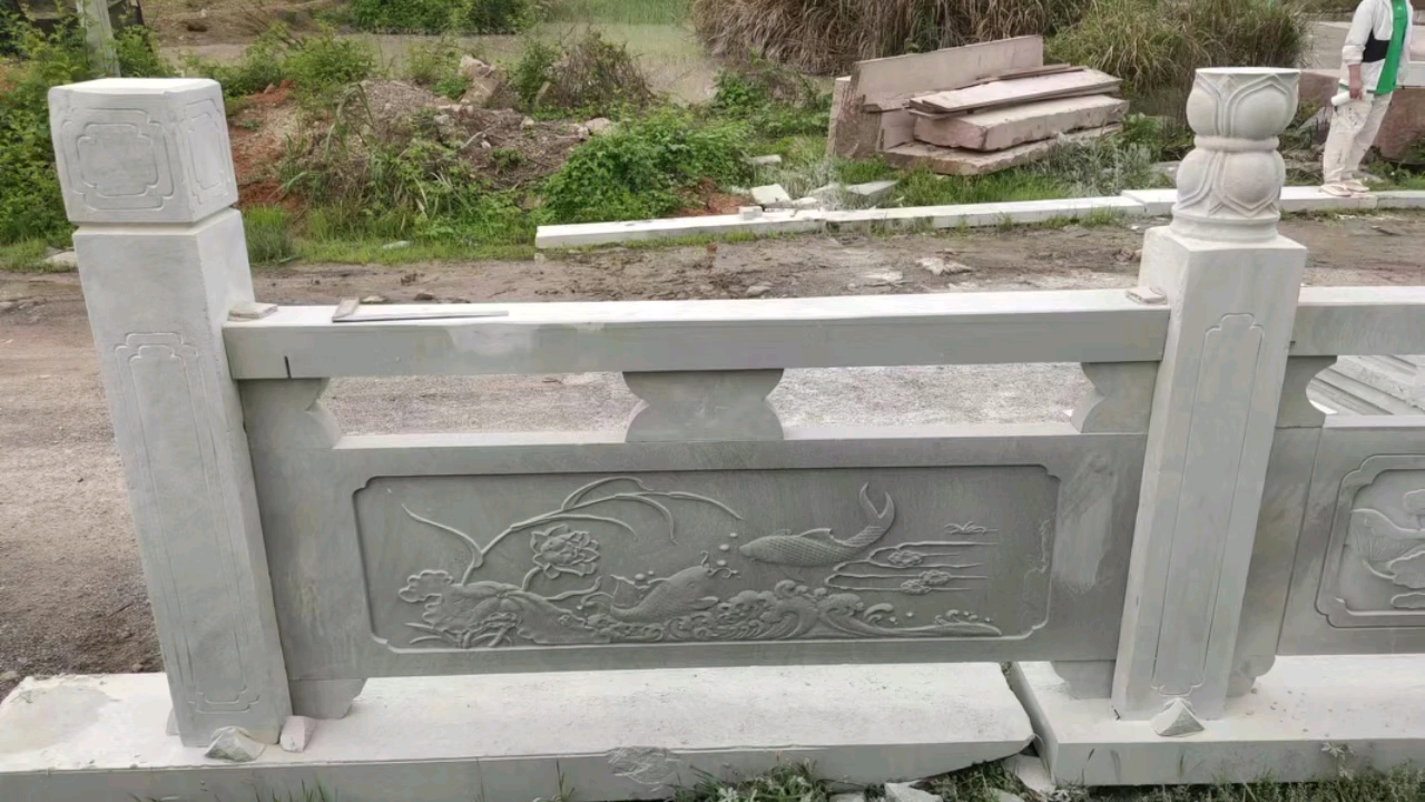 河南喜增石雕厂各种栏杆 款式多多 一米也是批发价