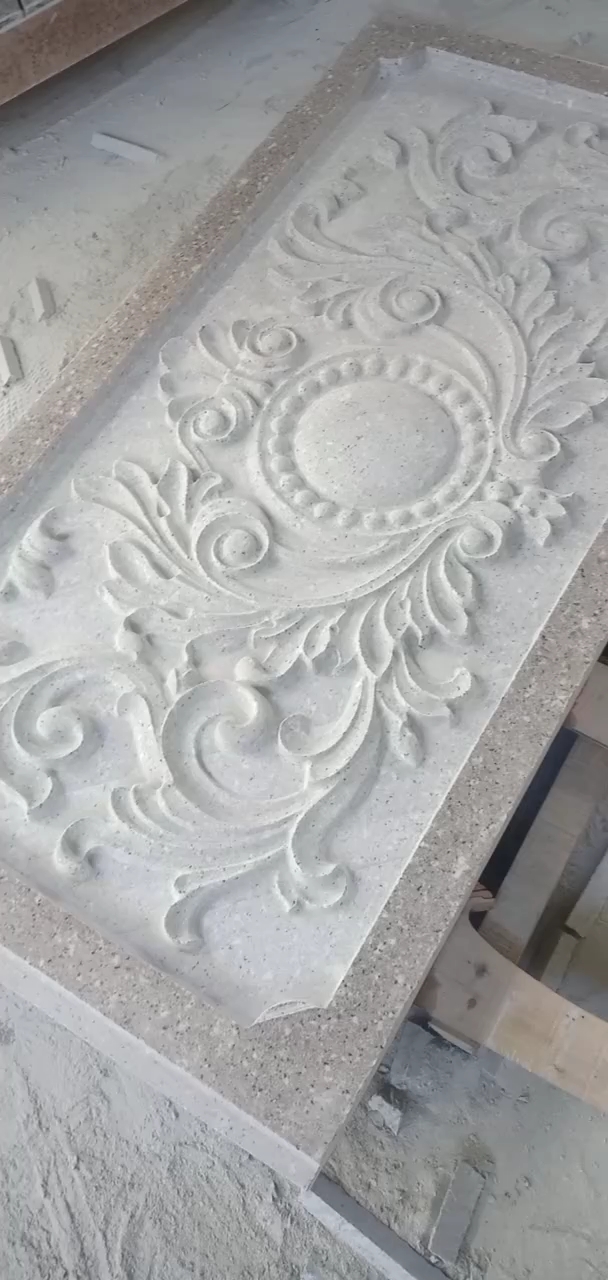 恒真石业主营拉丝栏杆坯水池坯墓碑料路沿石异形线条圆柱别墅石