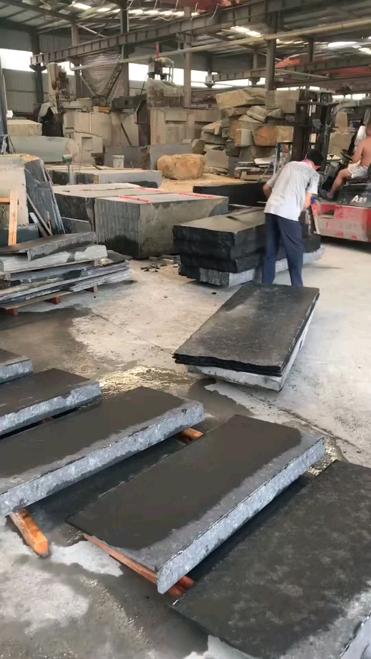 安山岩中国黑四川黑福尚矿宜宾黑墓碑厂矿一体光面火烧面荔枝