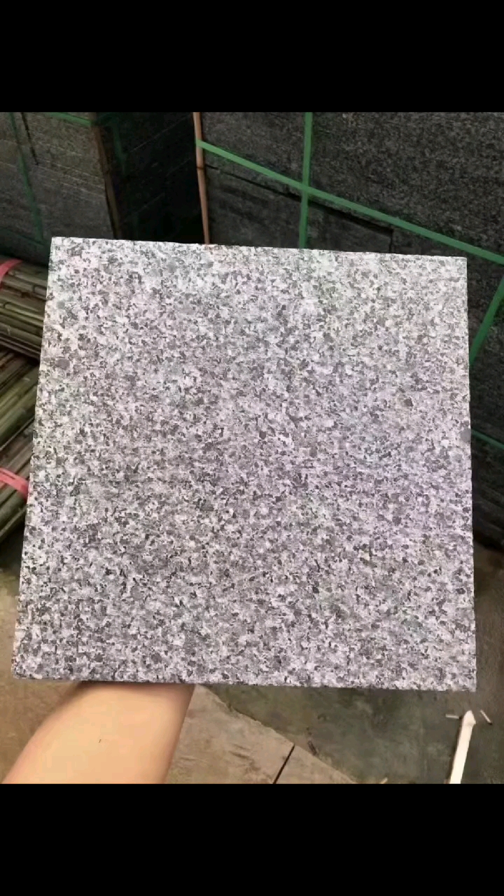 江西G654新654芝麻黑路沿石火烧板荔枝面工程板平面路