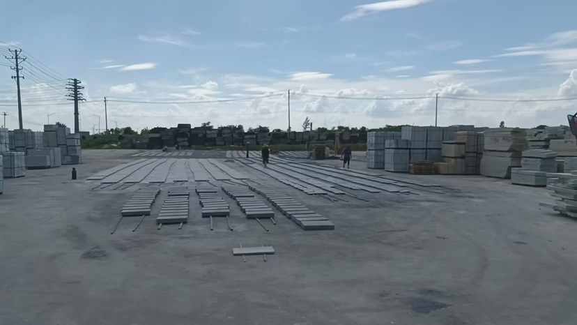 麻城贤昌石业异型石材加工厂主要对外五轴圆弧加工双面圆弧路沿绳锯加工雕刻