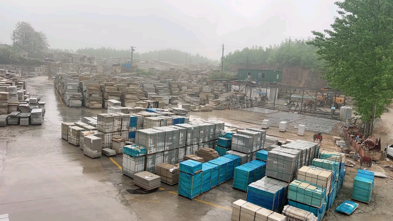 湖北黄金麻湖北白麻提锈板芝麻灰中国黑工程板园林地铺路沿石