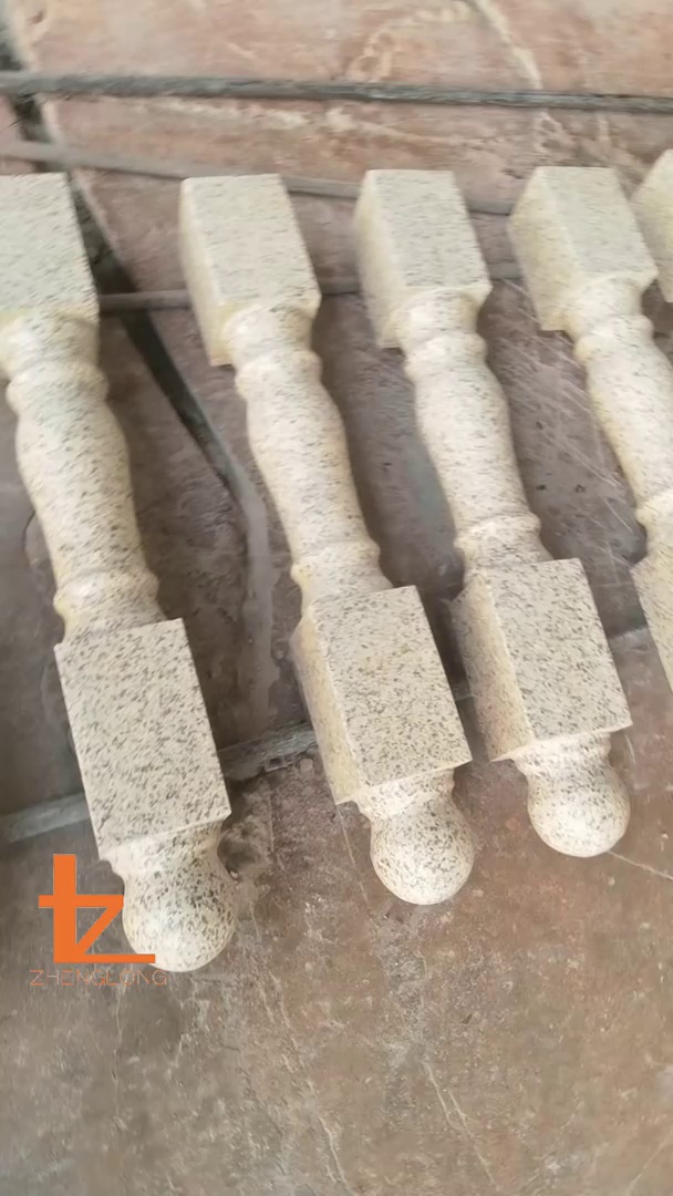 黄金麻光面别墅专属套餐将军柱花瓶扶手底座圆柱皮柱帽柱座1