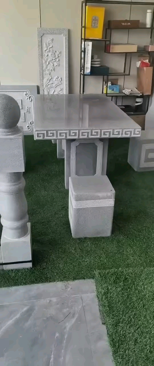 麻城贤昌石业异型石材加工厂主要对外五轴圆弧加工双面圆弧路沿绳锯加工雕刻