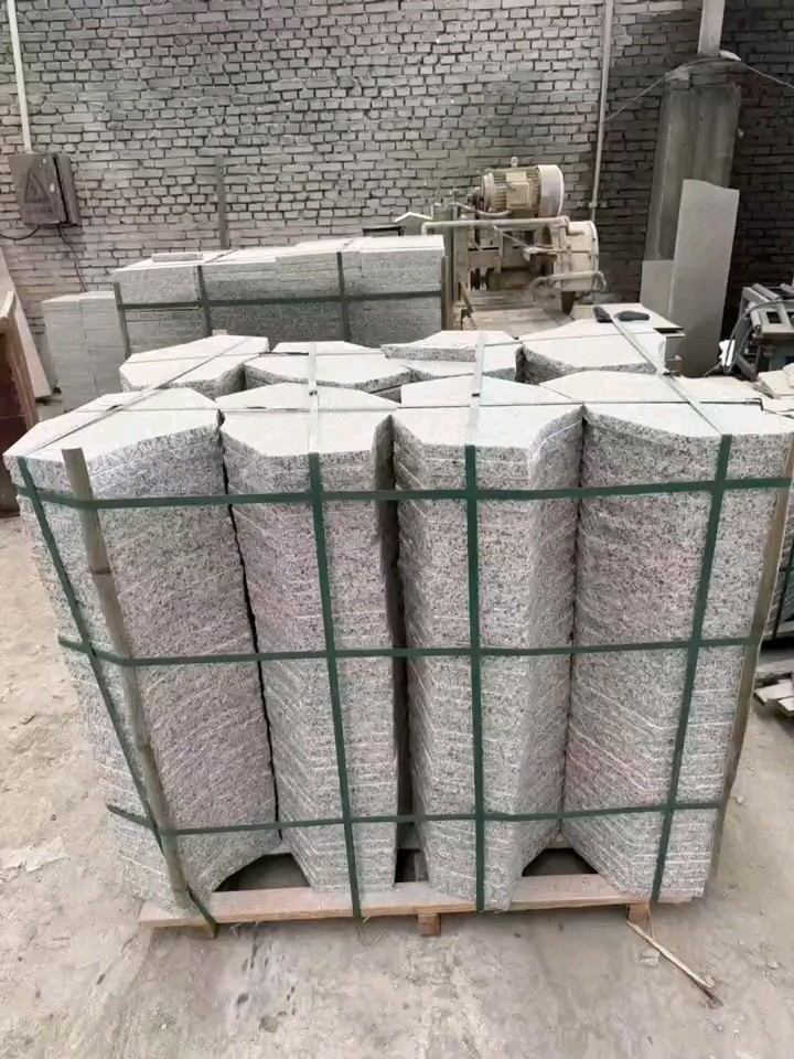 大批量生产磨菇石自然面马蹄石乱拼冰裂纹各种规格地铺