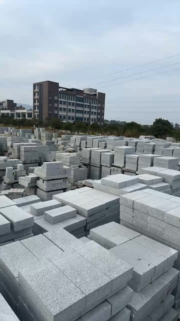 廉江芝麻白、廉江芝麻灰、海浪花、园林工程、路沿石、圆柱、方柱、线条、各